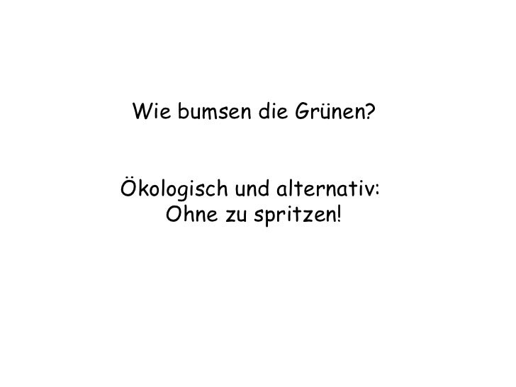 Bumsen im Grünen Bumsen im Grünen